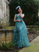1930s Floral Mesh Boned Lace-Up Dress - vintage dress, retro fashion
