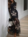 1930s Floral Mesh Long Sleeve Maxi Dress - vintage dress, retro fashion