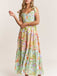 1940s Vintage Floral V Neck Dress