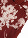 Detail close-up: 1930s 1930s Flower Silhouette V-N