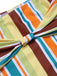 She's wearing 1930s Halter Contrast Stripes Swimsuit and the whole beach remembers the 1930s