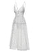 1930s Heart Dot Lace Spaghetti Straps Nightgown, vintage fashion, retro style - perfect for women who love vintage and retro fashion