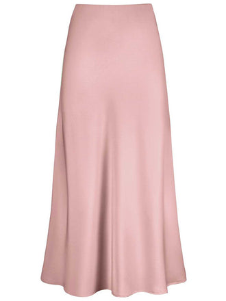 She sways in this 1930s High-Waist Satin Solid Mermaid Skirt and it's pure 1930s magic