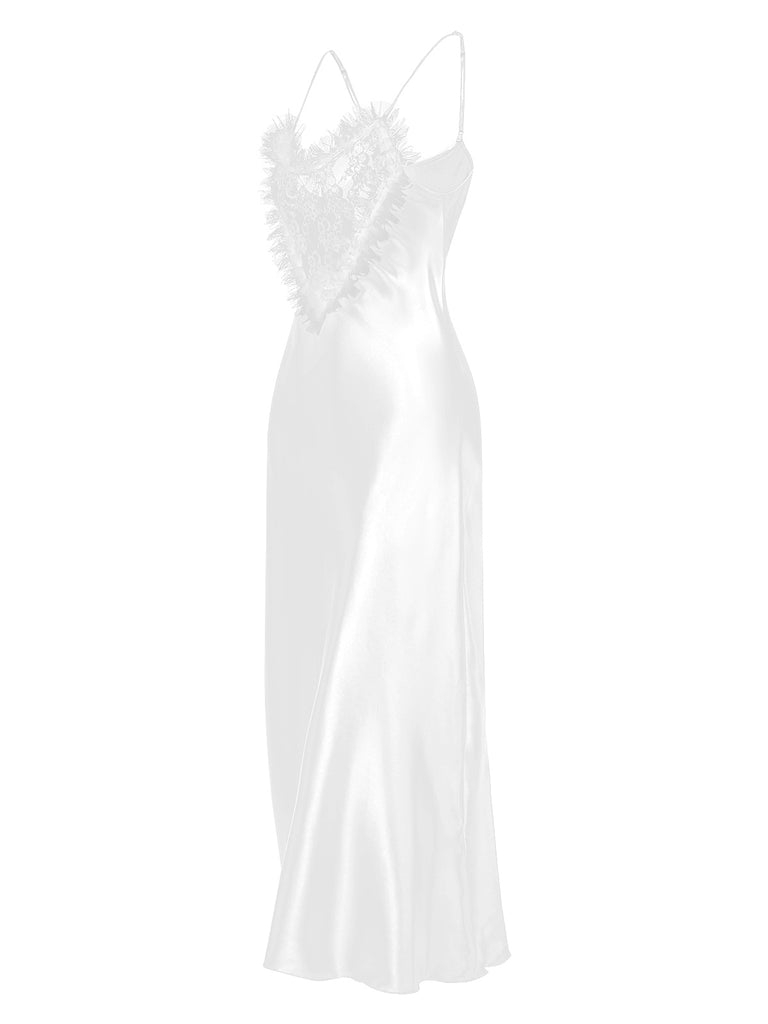 1930s Lace Heart Satin Suspender | 1930s | vintage dress, retro fashion