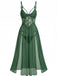 1930s Lace Spaghetti Strap Mesh Nightgowns