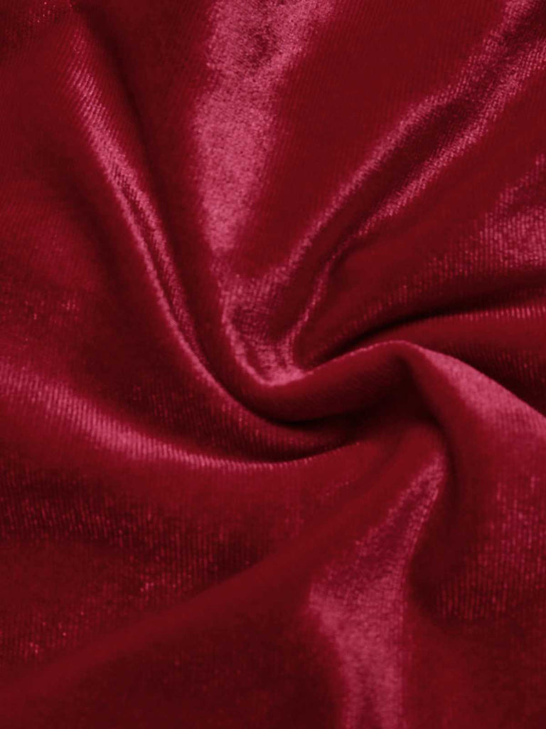 1930s Lapel Pocketed Velvet Solid Coat - vintage fashion, retro style