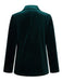 1930s Lapel Pocketed Velvet Solid Coat - vintage fashion, retro style