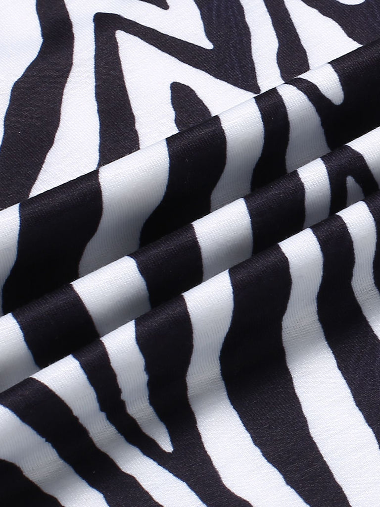 1930s Off-Shoulder Zebra Stripe Jumpsuit — because 1930s glamour starts underneath
