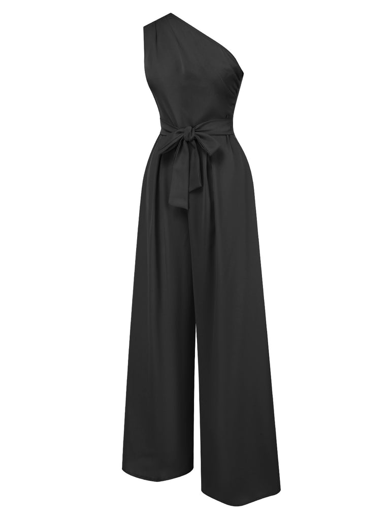 1930s OneShoulder Solid Bind Jumpsuit | 1930s | vintage romper, retro jumpsuit