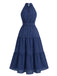 1930s Vintage Polka Dot Floral Dress