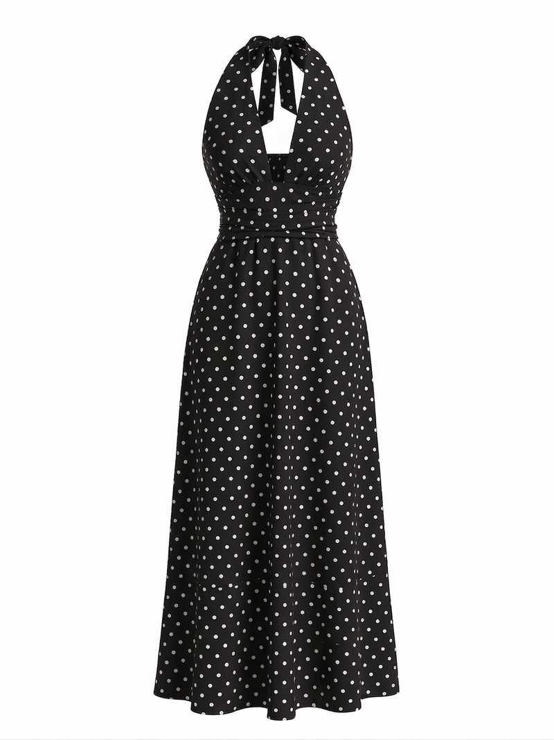 v neck halter dress pattern V Neck Halter Dress Pattern