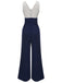 1930s Polka Dot Patchwork Button Jumpsuit — vintage elegance for the modern woman