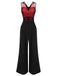 1930s Polka Dot Patchwork Button Jumpsuit: timeless style reimagined