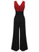 1930s Polka Dot Patchwork Button Jumpsuit — vintage elegance for the modern woman