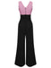 1930s Polka Dot Patchwork Button Jumpsuit — vintage elegance for the modern woman
