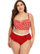 1930s Polka Dot Suspender Swimsuit Set — 1930s poolside glamour meets sun-drenched confidence