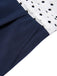 Blue & White 1930s Polka Dots Tie Neck Jumpsuit, vintage romper, retro jumpsuit - perfect for women who love vintage and retro fashion