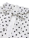 Blue & White 1930s Polka Dots Tie Neck Jumpsuit, vintage romper, retro jumpsuit - perfect for women who love vintage and retro fashion