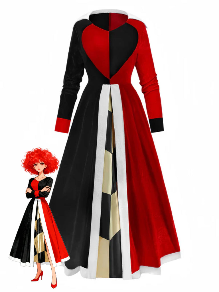 Queen of Hearts Halloween Cosplay Dress Queen of Hearts Halloween Cosplay Dress