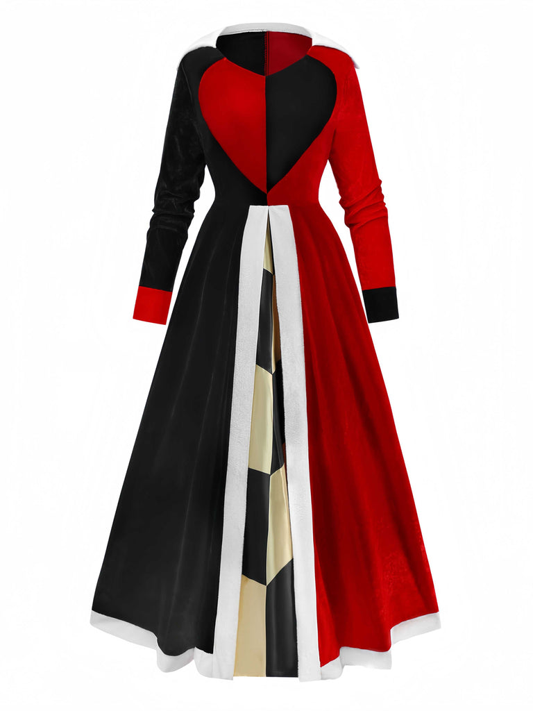 queen of hearts dress 1930s Queen Of Hearts Costume Halloween Dress