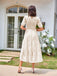 1930s Round Neck Puff Sleeve Wrinkle Dress — the kind of 1930s dress that makes strangers smile