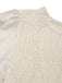 1930s Round Neck Puff Sleeve Wrinkle Dress — a 1930s silhouette that turns sidewalks into runways