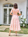 1930s Round Neck Puff Sleeve Wrinkle Dress — the kind of 1930s dress that makes strangers smile
