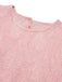 1930s Round Neck Puff Sleeve Wrinkle Dress: where 1930s romance meets her modern spirit