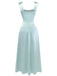 1930s Satin Rhinestone Wide-Strap Maxi Dress - vintage dress, retro fashion
