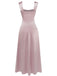 1930s Satin Rhinestone Wide-Strap Maxi Dress - vintage dress, retro fashion