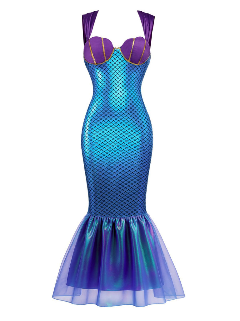 1930s Seashell Mermaid Halloween Bodycon Dress - vintage dress, retro fashion