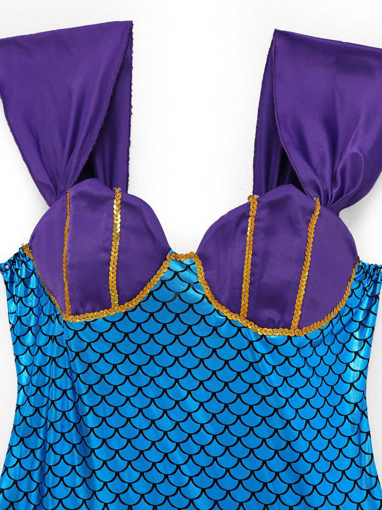 1930s Seashell Mermaid Halloween Bodycon Dress - vintage dress, retro fashion