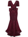 1930s Sequin Bow Maxi Mermaid Dress - vintage dress, retro fashion