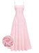 Side view: 1930s 1930s Sexy Sheer Floral Maxi Dres