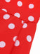 1930s Side Slit Deep V-Neck Polka Dots Dress, vintage dress, retro fashion - perfect for women who love vintage and retro fashion
