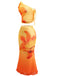 2PCS 1930s Lily Mesh One-Shoulder Crop Top & Mermaid Skirt - vintage skirt, retro style