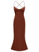 1930s Solid Back Cross Straps Mermaid Dress, vintage dress, retro fashion - perfect for women who love vintage and retro fashion