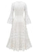 White 1930s Backless Lace Swing Maxi Dress, vintage dress, retro fashion, rockabilly, pin-up fashion - perfect for women who love vintage and retro fashion