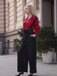 1930s Solid Blouse & Suspender Pants - vintage fashion, retro style