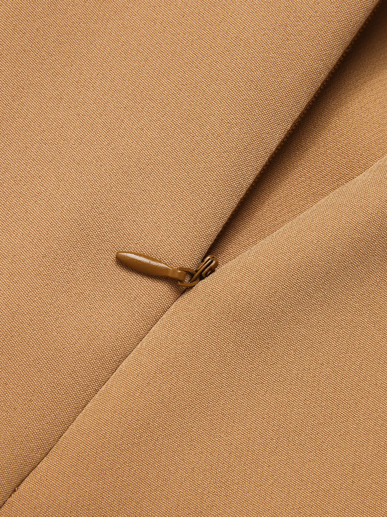 1930s Solid Button Halter Lapel Jumpsuit, vintage romper, retro jumpsuit - perfect for women who love vintage and retro fashion
