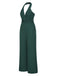 1930s Solid Button Halter Lapel Jumpsuit, vintage romper, retro jumpsuit - perfect for women who love vintage and retro fashion
