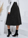 She sways in this 1930s Solid Buttoned Corduroy A-Line Skirt and it's pure 1930s magic