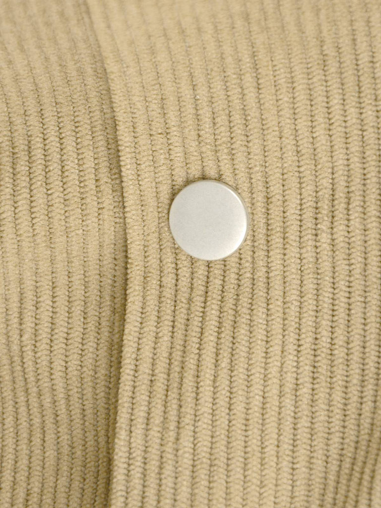 1930s Solid Buttoned Corduroy A-Line Skirt: 1930s grace for the woman who dances through life