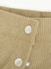 This 1930s Solid Buttoned Corduroy A-Line Skirt spins 1930s stories with every step