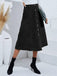 1930s Solid Buttoned Corduroy A-Line Skirt — because 1930s glamour deserves an encore