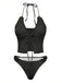1930s-Solid-Cut-Out-Shirred-Bikini-Set, vintage, retro, swimwear