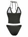 1930s-Solid-Cut-Out-Shirred-Bikini-Set, vintage, retro, swimwear