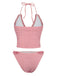 1930s-Solid-Cut-Out-Shirred-Bikini-Set, vintage, retro, swimwear