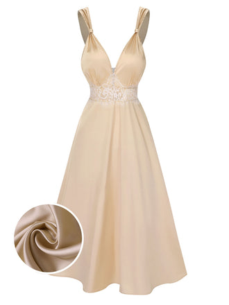 1930s Solid Lace Satin Nightgown | 1930s | vintage dress, retro fashion