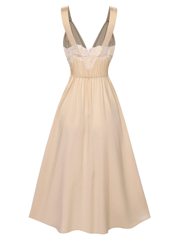 1930s Solid Lace Satin Nightgown | 1930s | vintage dress, retro fashion